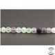 Perles dépolies en fluorite d'Afrique du Sud - Rondes/8mm - Grade A
