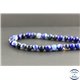 Perles en agate rubanée bleu roi - Rondes/8mm
