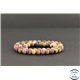 Perles dépolies en jaspe mookaite d'Australie - Rondes/6mm