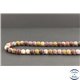 Perles dépolies en jaspe mookaite d'Australie - Rondes/6mm