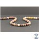 Perles dépolies en jaspe mookaite d'Australie - Rondes/6mm