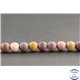 Perles dépolies en jaspe mookaite d'Australie - Rondes/6mm