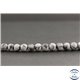 Perles dépolies en obsidienne flocon de neige US - Rondes/8mm