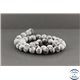 Perles dépolies en obsidienne flocon de neige des USA - Rondes/8mm