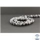 Perles dépolies en obsidienne flocon de neige des USA - Rondes/8mm