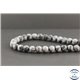 Perles dépolies en obsidienne flocon de neige des USA - Rondes/8mm