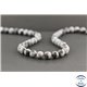Perles dépolies en obsidienne flocon de neige des USA - Rondes/8mm