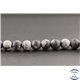 Perles dépolies en obsidienne flocon de neige des USA - Rondes/8mm