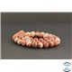 Perles dépolies en jaspe rouge d'Australie - Rondes/8mm - Grade AB