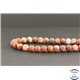Perles dépolies en jaspe rouge d'Australie - Rondes/8mm - Grade AB