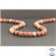 Perles dépolies en jaspe rouge d'Australie - Rondes/8mm - Grade AB