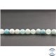 Perles facettées en amazonite de Brésil - Rondes/6mm - Grade A