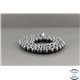 Perles dépolies en obsidienne du Mexique - Rondes/6mm - Grade A