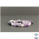 Perles en fluorite violette d'Afrique du Sud - Rondes/8mm - Grade A