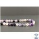Perles en fluorite violette d'Afrique du Sud - Rondes/8mm - Grade A