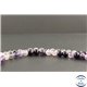 Perles en fluorite violette d'Afrique du Sud - Rondes/8mm - Grade A