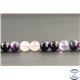 Perles en fluorite violette d'Afrique du Sud - Rondes/8mm - Grade A