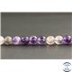 Perles en fluorite violette d'Afrique du Sud - Rondes/8mm - Grade A