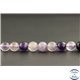 Perles en fluorite violette d'Afrique du Sud - Rondes/8mm - Grade A