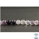 Perles en fluorite violette d'Afrique du Sud - Rondes/8mm - Grade A