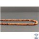 Perles facettées en grenat spessartine du Brésil - Rondes/4mm - Grade A