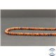 Perles facettées en grenat spessartine du Brésil - Rondes/4mm - Grade A