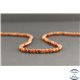Perles facettées en grenat spessartine du Brésil - Rondes/4mm - Grade A