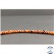 Perles facettées en grenat spessartine du Brésil - Rondes/4mm - Grade A