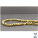 Perles en labradorite marron de Madagascar - Rondes/6mm - Grade AB+