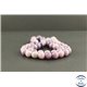 Perles en lépidolite violette de Madagascar - Rondes/8.5mm - Grade A