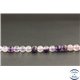 Perles en fluorite violette d'Afrique du Sud - Rondes/6mm - Grade A