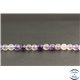 Perles en fluorite violette d'Afrique du Sud - Rondes/6mm - Grade A