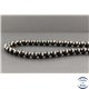 Perles en quartz charbon du Brésil - Rondes/8mm - Grade A
