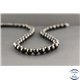 Perles en quartz charbon du Brésil - Rondes/8mm - Grade A