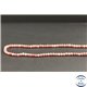 Perles facettées en rhodonite d'Afrique du Sud - Rondes/3mm - Grade A