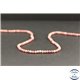 Perles facettées en rhodonite d'Afrique du Sud - Rondes/3mm - Grade A