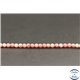Perles facettées en rhodonite d'Afrique du Sud - Rondes/3mm - Grade A