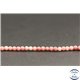 Perles facettées en rhodonite d'Afrique du Sud - Rondes/3mm - Grade A