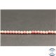 Perles facettées en rhodonite d'Afrique du Sud - Rondes/3mm - Grade A