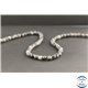 Perles facettées en larvikite des USA - Rondes/6mm - Grade AB