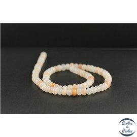 Perles en aventurine rose du Brésil - Roues/6mm