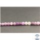 Perles en lépidolite violette de Madagascar - Rondes/4mm - Grade A