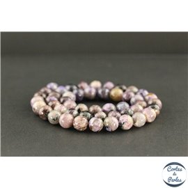 Perles en charoïte de Russie light - Rondes/8mm - Grade AB