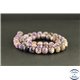 Perles en charoïte de Russie light - Rondes/8mm - Grade AB