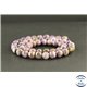 Perles en charoïte de Russie light - Rondes/8mm - Grade AB