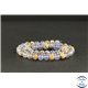 Perles en calcédoine de République Dominicaine - Rondes/6mm - Grade AA