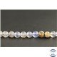 Perles en calcédoine de République Dominicaine - Rondes/6mm - Grade AA
