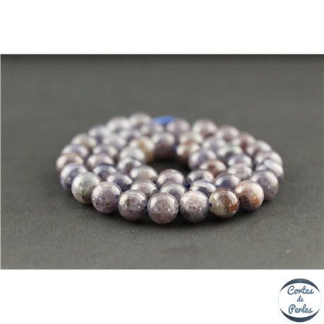 Perles en iolite sanguine du Sri Lanka - Rondes/8mm - Grade A+