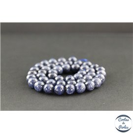 Perles en saphir du Sri Lanka - Rondes/8mm - Grade A