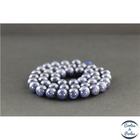 Perles en saphir du Sri Lanka - Rondes/8mm - Grade A